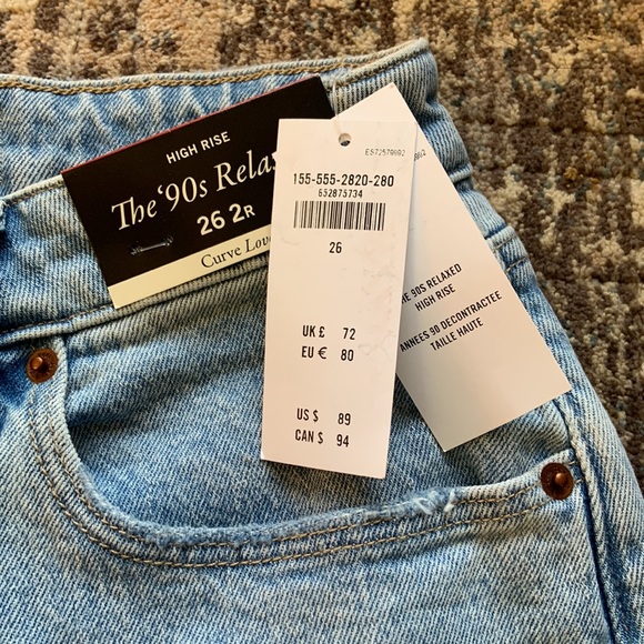 Abercrombie women’s high rise 90s relaxed jean size 26 - Picture 3 of 4